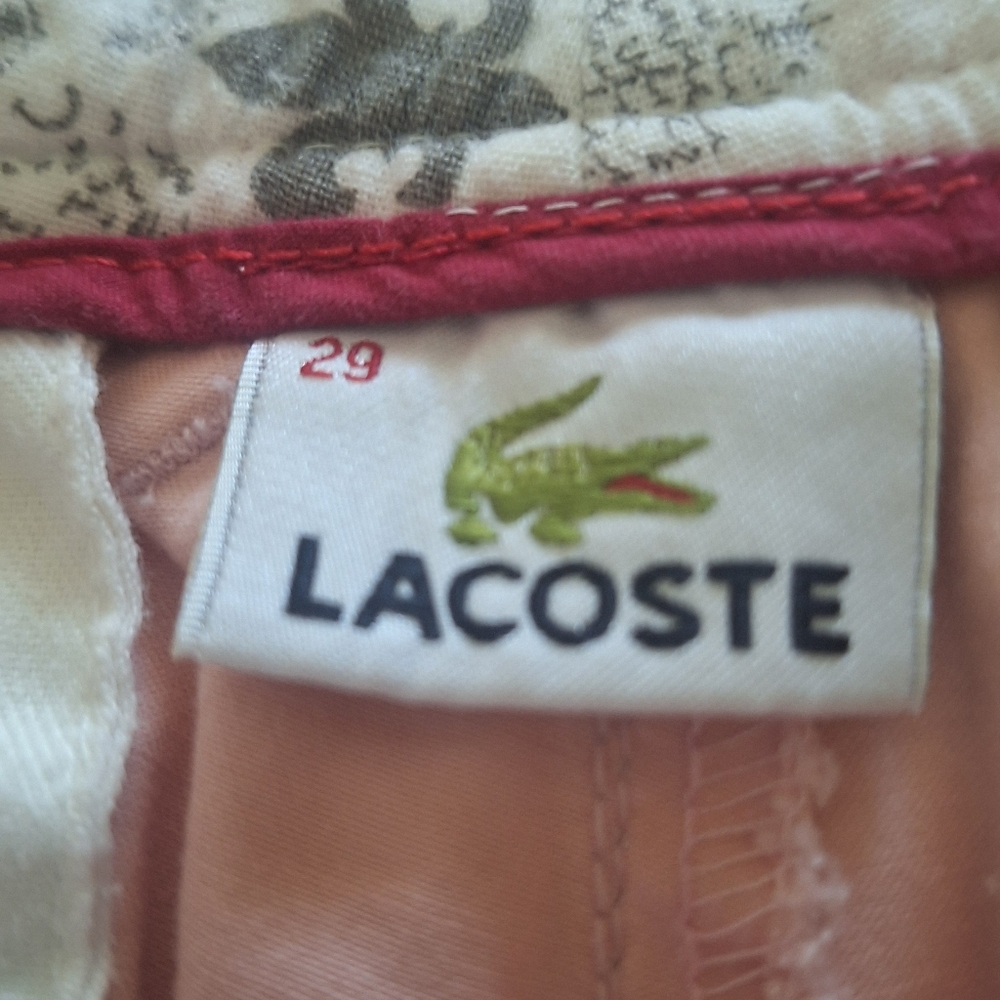 LACOSTE Pink  lLong Girls Short.